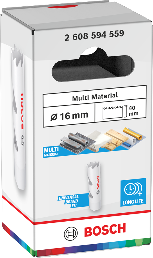 Bosch Multi Material Lochsäge mit Gewinde, 14 x 40 mm