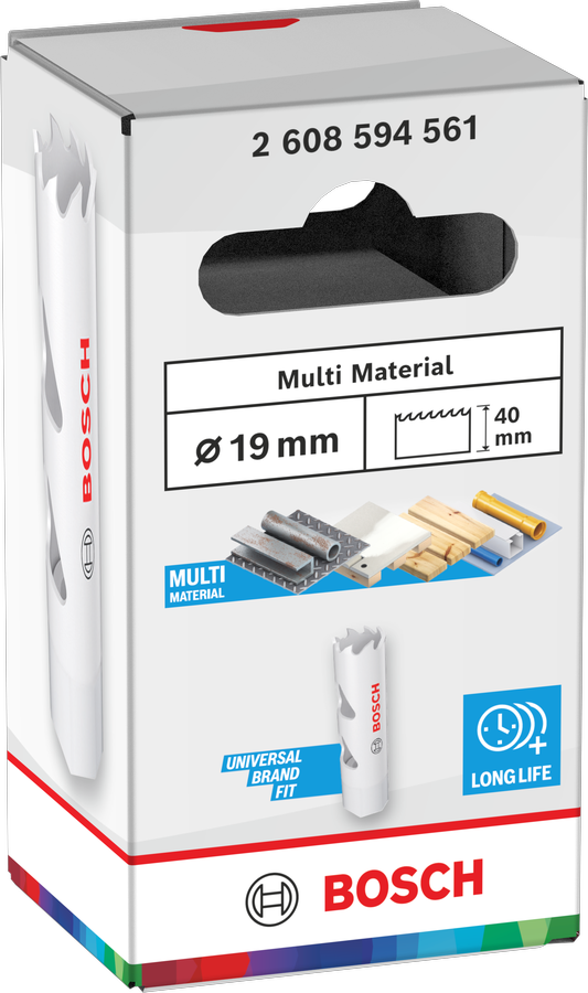 Bosch Multi Material Lochsäge mit Gewinde, 14 x 40 mm