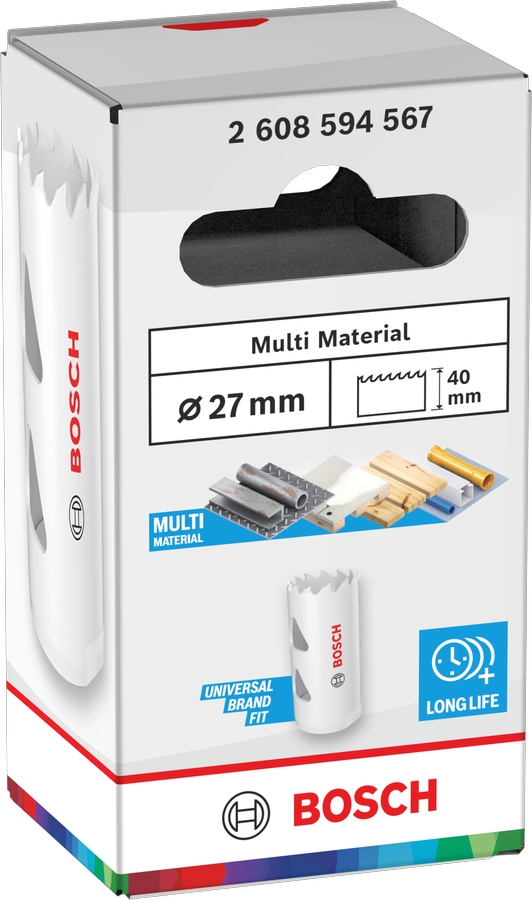 Bosch Multi Material Lochsäge mit Gewinde, 14 x 40 mm