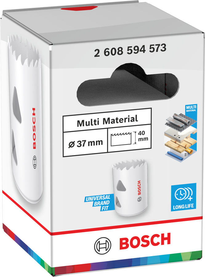 Bosch Multi Material Lochsäge mit Gewinde, 14 x 40 mm
