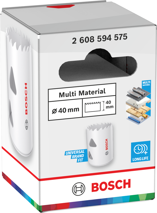 Bosch Multi Material Lochsäge mit Gewinde, 14 x 40 mm