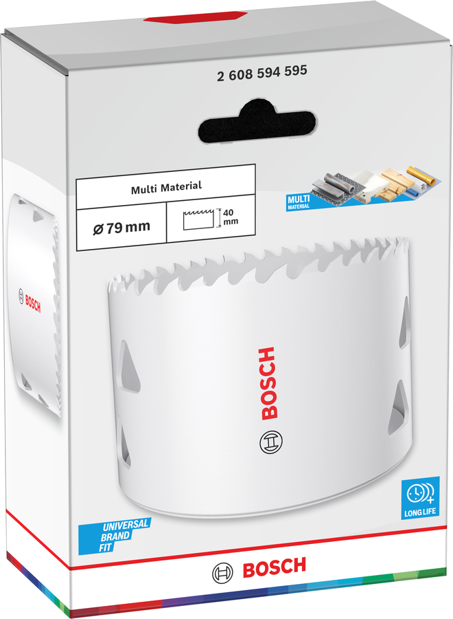 Bosch Multi Material Lochsäge mit Gewinde, 14 x 40 mm
