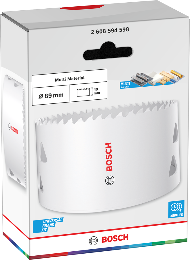 Bosch Multi Material Lochsäge mit Gewinde, 14 x 40 mm