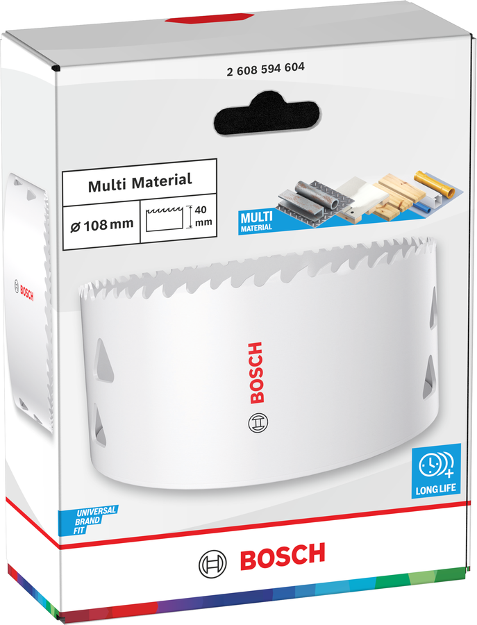 Bosch Multi Material Lochsäge mit Gewinde, 14 x 40 mm