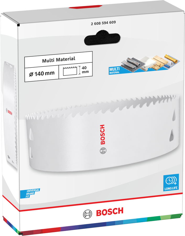 Bosch Multi Material Lochsäge mit Gewinde, 14 x 40 mm