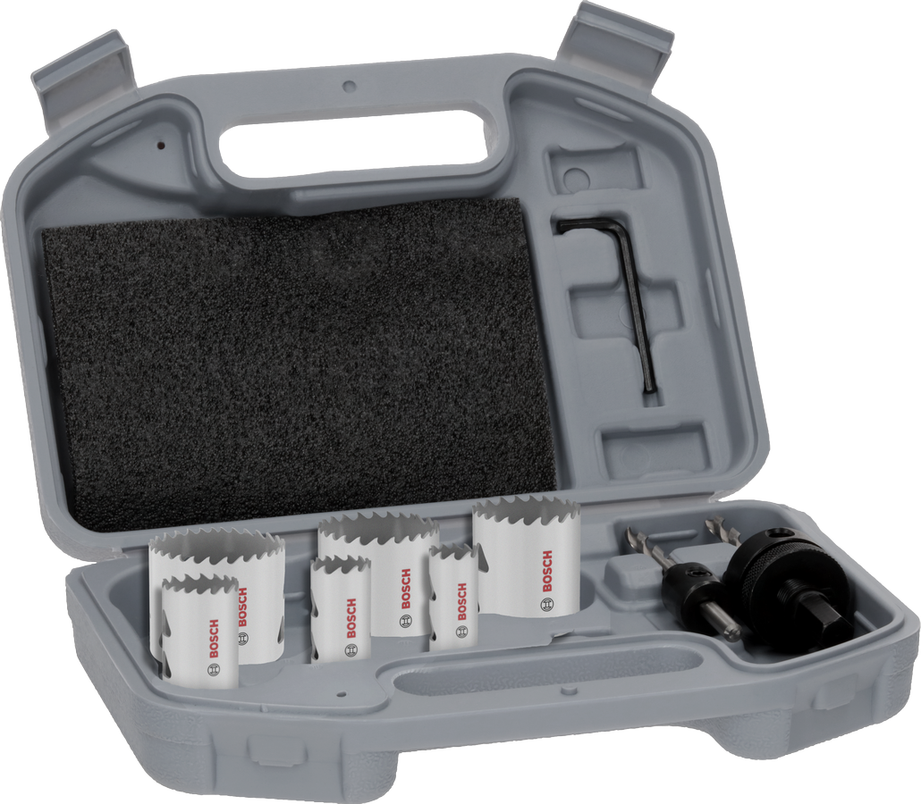 Bosch Multi Material Lochsägen-Set mit Gewinde, 19; 22; 29; 38; 44; 51 x 40 mm