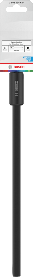 Bosch Verlängerungsstange für Aufsteckhalter, 11 x 300 mm