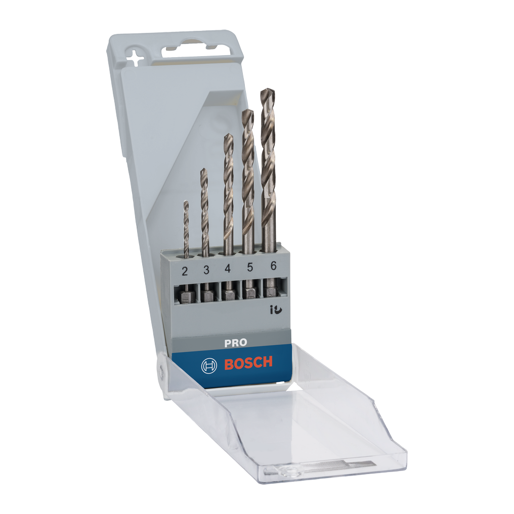 Bosch PRO Metal HSS-G Hex Spiralbohrer Set, 5-tlg.