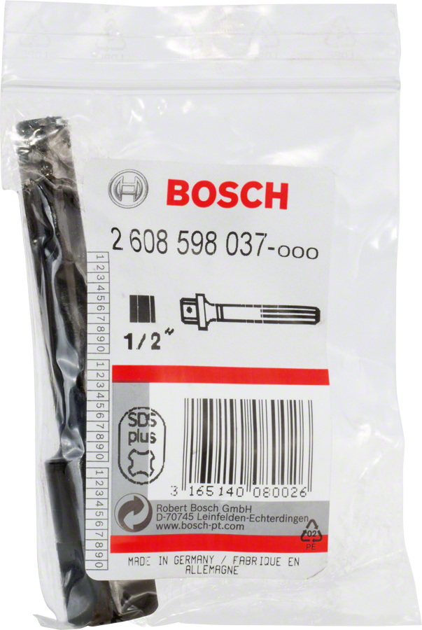 Bosch Adapter SDS plus auf 1/2