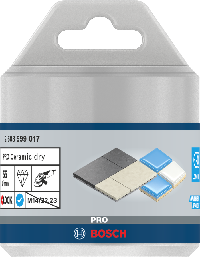 Bosch PRO Ceramic dry Trockenbohrkrone, 40 x 35 mm, X-Lock