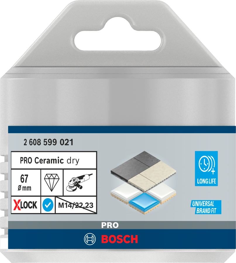 Bosch PRO Ceramic dry Trockenbohrkrone, 40 x 35 mm, X-Lock