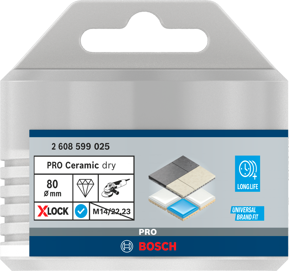 Bosch PRO Ceramic dry Trockenbohrkrone, 40 x 35 mm, X-Lock