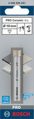 Bosch PRO Ceramic dry Bohrer, 8 x 66 mm