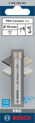 Bosch PRO Ceramic dry Bohrer, 8 x 66 mm