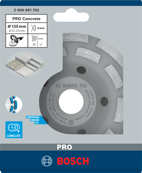 Bosch PRO Concrete Topfscheibe, 50 x 115 mm, 22,23 mm