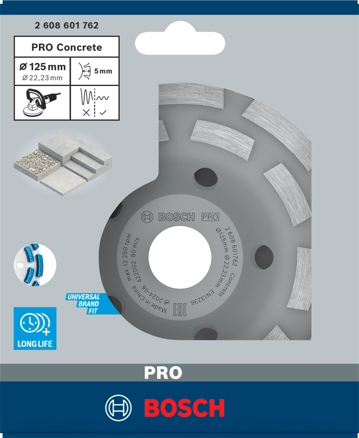Bosch PRO Concrete Topfscheibe, 50 x 115 mm, 22,23 mm
