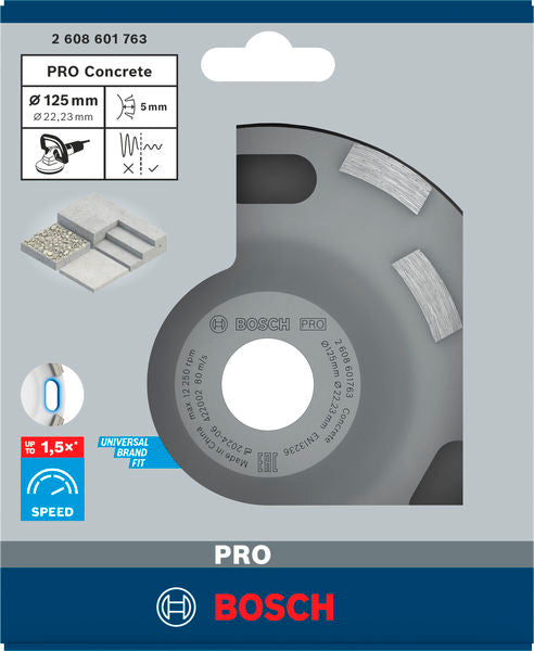 Bosch PRO Concrete Topfscheibe, 50 x 125 mm, 22,23 mm