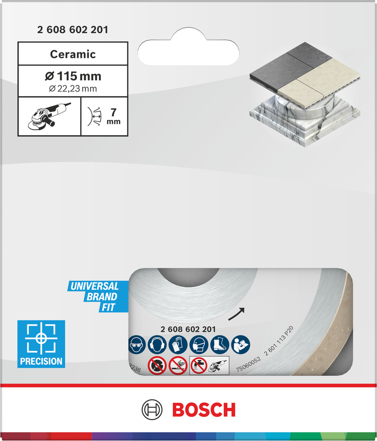 Bosch Ceramic Trennscheibe, 110 x 7,5 mm, Bohrung 22,23 mm