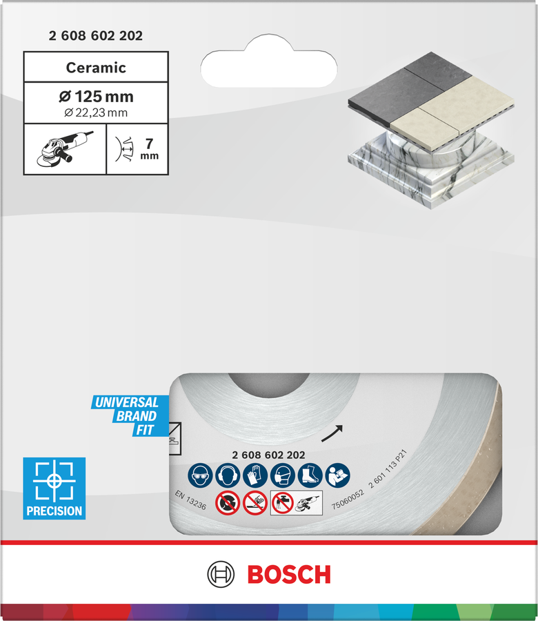 Bosch Ceramic Trennscheibe, 110 x 7,5 mm, Bohrung 22,23 mm
