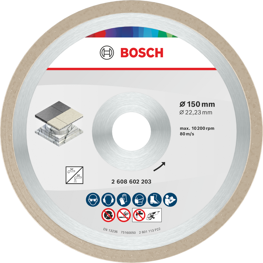 Bosch Ceramic Trennscheibe, 150 x 7 mm, Bohrung 22,23 mm