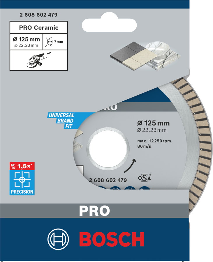 Bosch PRO Ceramic Diamanttrennscheibe, 115 x 22,23 mm