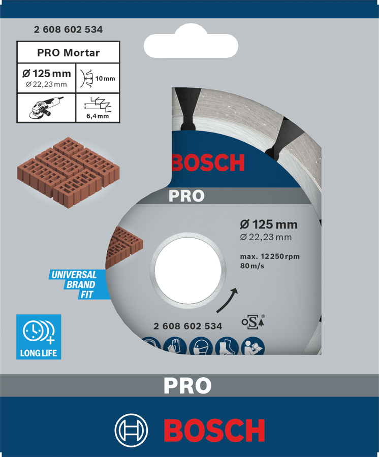 Bosch PRO Mortar Diamanttrennscheibe, 125 x 22,23 mm