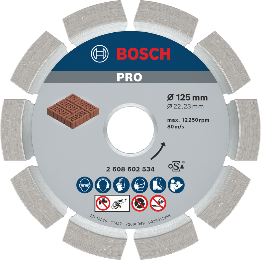 Bosch PRO Mortar Diamanttrennscheibe, 125 x 22,23 mm