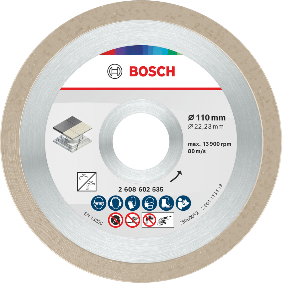 Bosch Ceramic Trennscheibe, 110 x 7,5 mm, Bohrung 22,23 mm