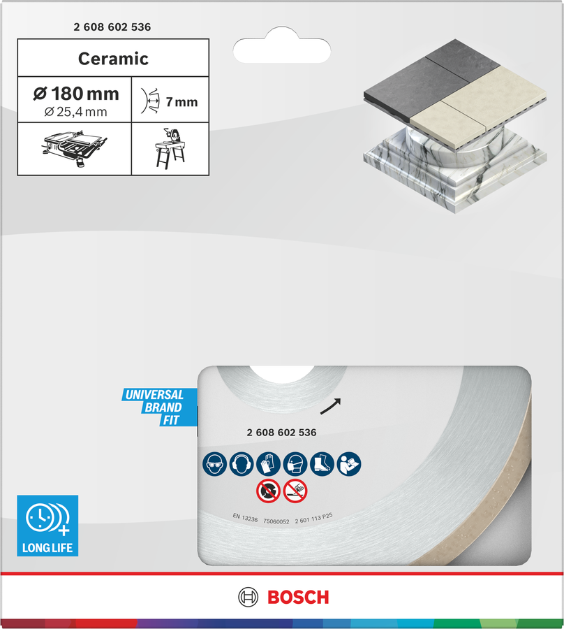 Bosch Ceramic Trennscheibe, 180 x 7 mm, Bohrung 25,4 mm