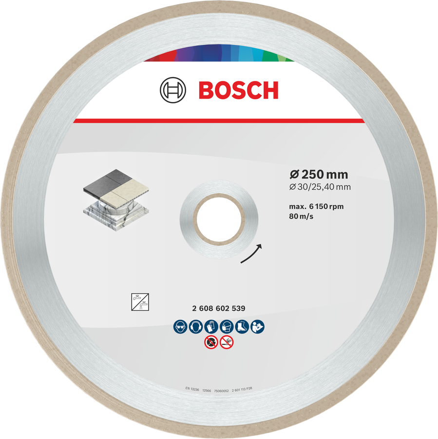 Bosch Ceramic Trennscheibe, 250 x 7 mm, Bohrung 30/25,40 mm