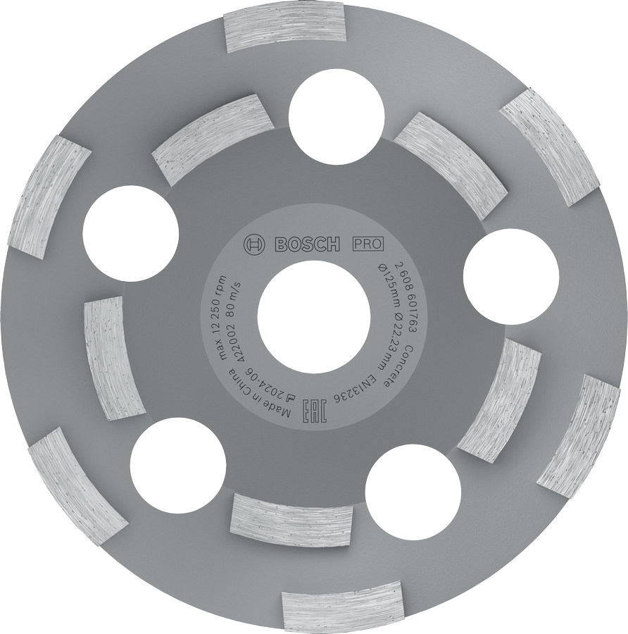Bosch PRO Abrasive Topfscheibe, 50 x 125 mm, 22,23 mm