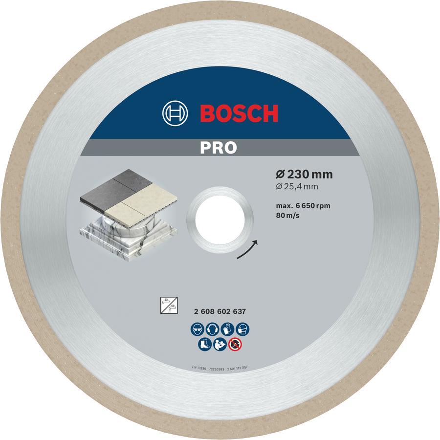 Bosch PRO Ceramic Diamanttrennscheibe, 180 x 25,4 mm