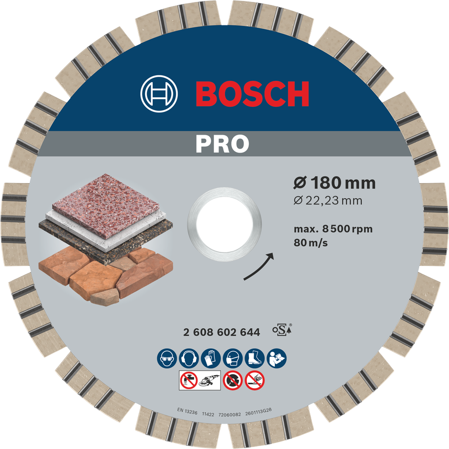 Bosch PRO Stone Diamanttrennscheibe, 150 x 22,23 mm