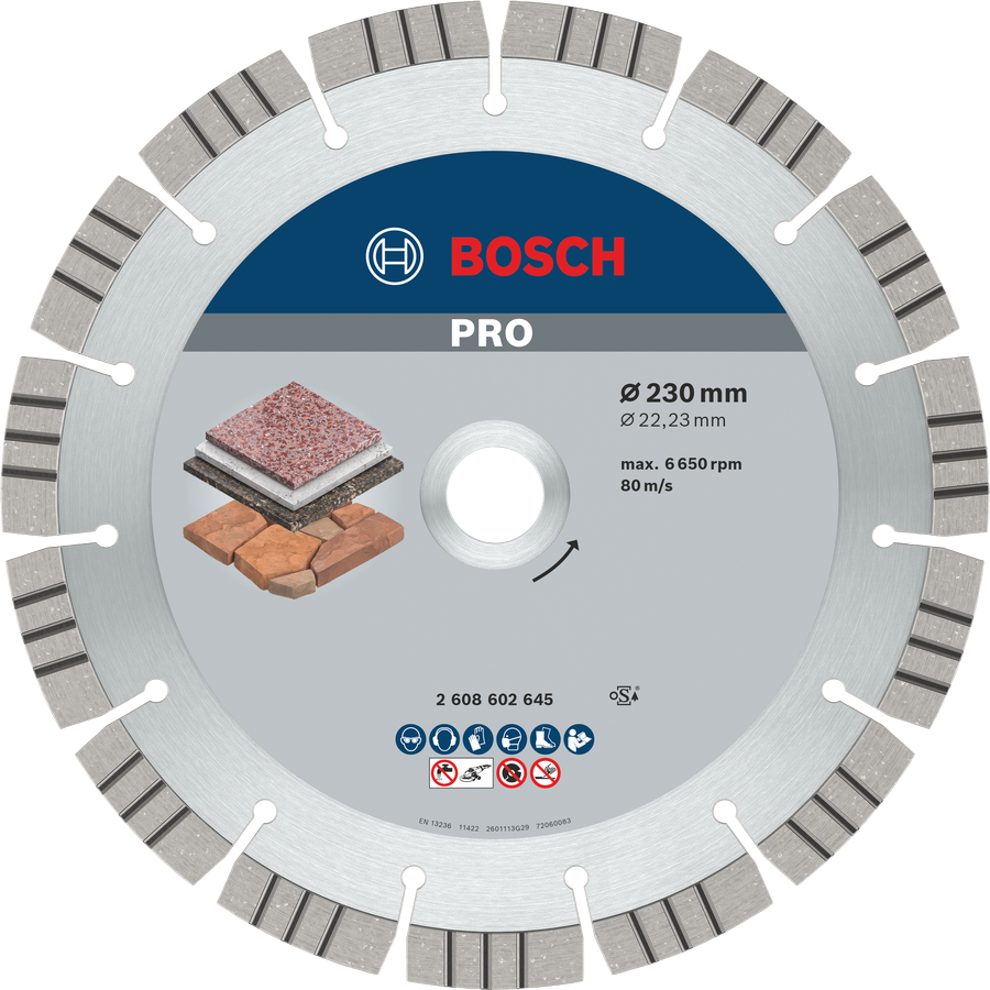 Bosch PRO Stone Diamanttrennscheibe, 150 x 22,23 mm