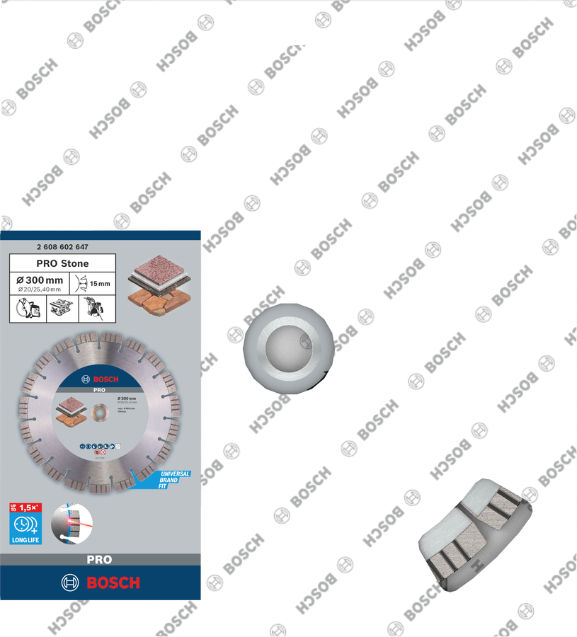 Bosch PRO Stone Diamanttrennscheibe, 300 x 20/25,4 mm