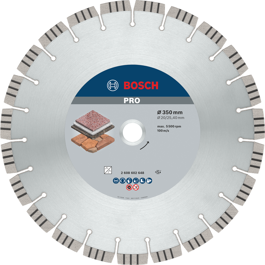 Bosch PRO Stone Diamanttrennscheibe, 300 x 20/25,4 mm