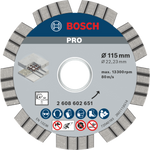 Bosch PRO Concrete Diamanttrennscheibe, 115 x 22,23 mm