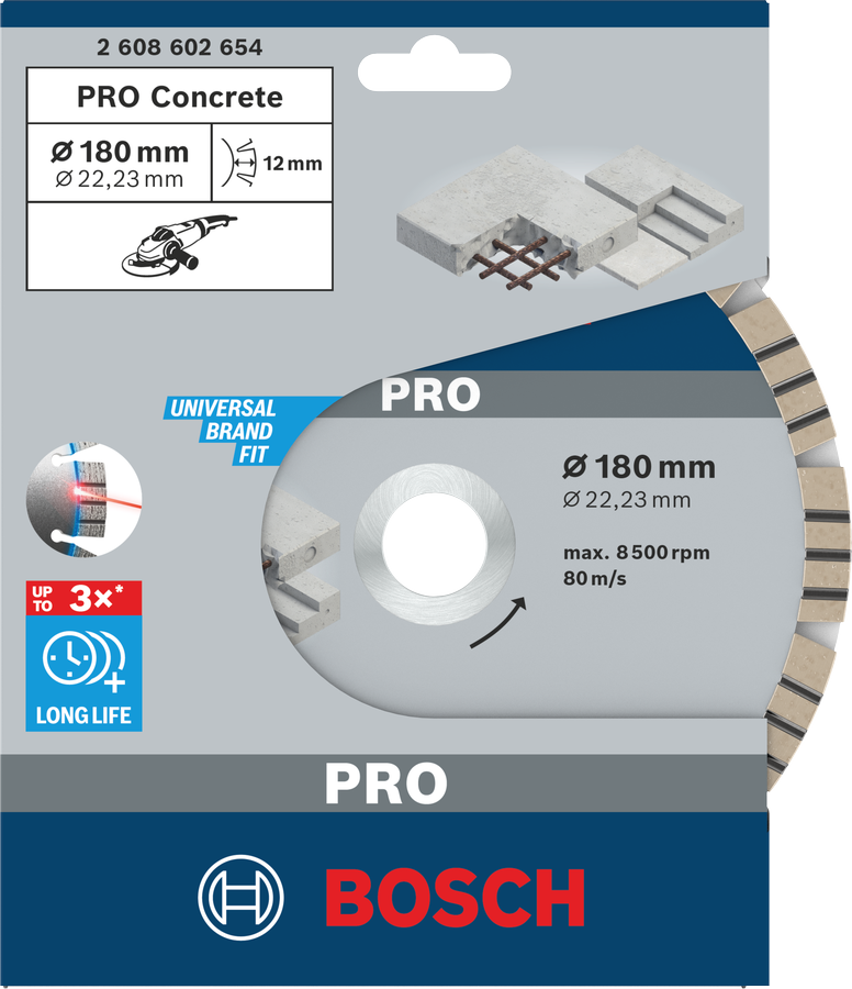 Bosch PRO Concrete Diamanttrennscheibe, 150 x 22,23 mm