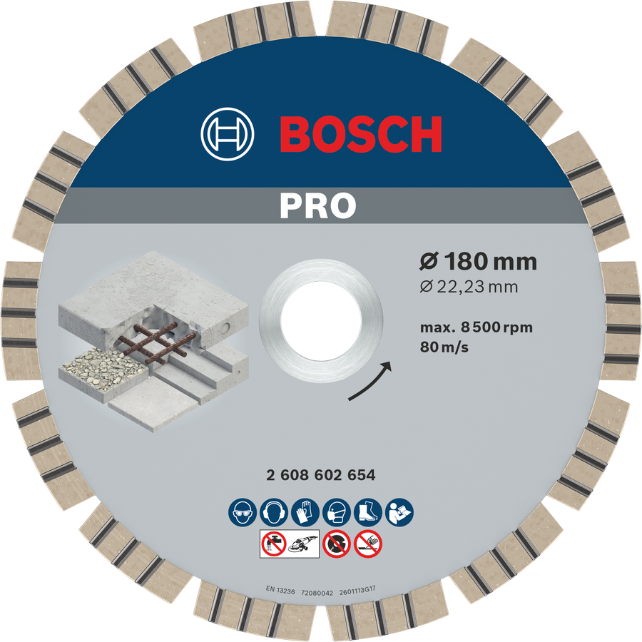 Bosch PRO Concrete Diamanttrennscheibe, 150 x 22,23 mm