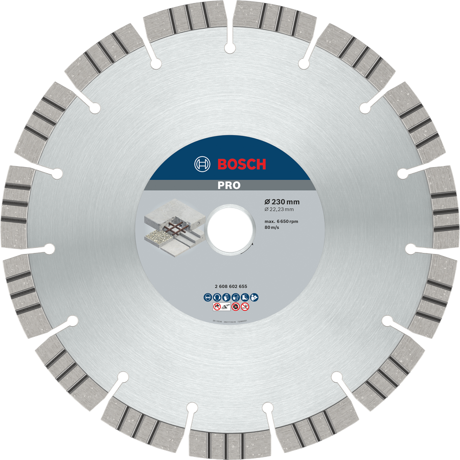 Bosch PRO Concrete Diamanttrennscheibe, 150 x 22,23 mm