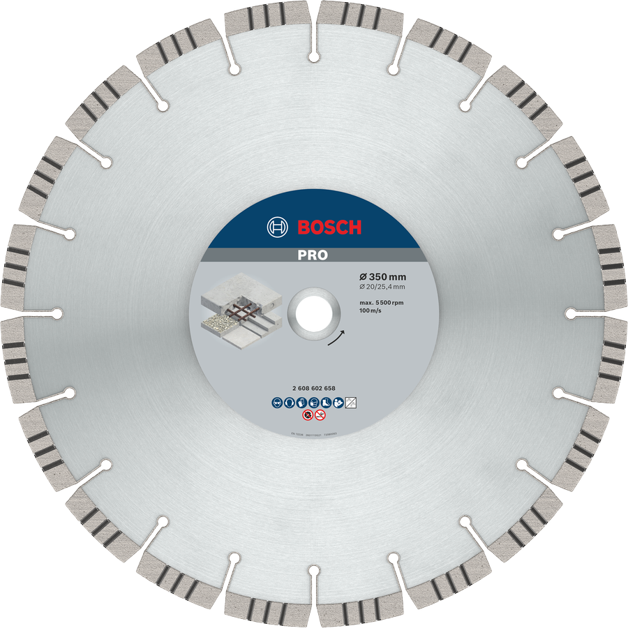 Bosch PRO Concrete Diamanttrennscheibe, 300 x 20/25,4 mm