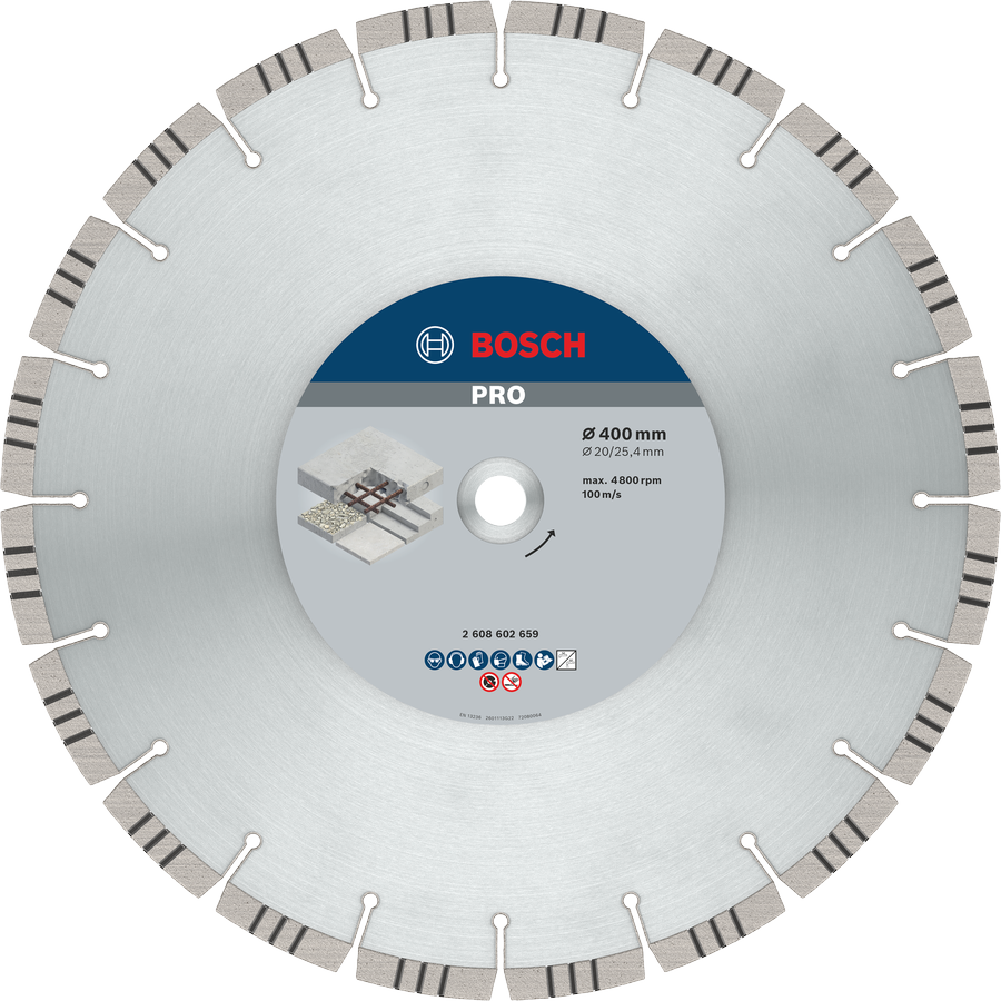 Bosch PRO Concrete Diamanttrennscheibe, 300 x 20/25,4 mm