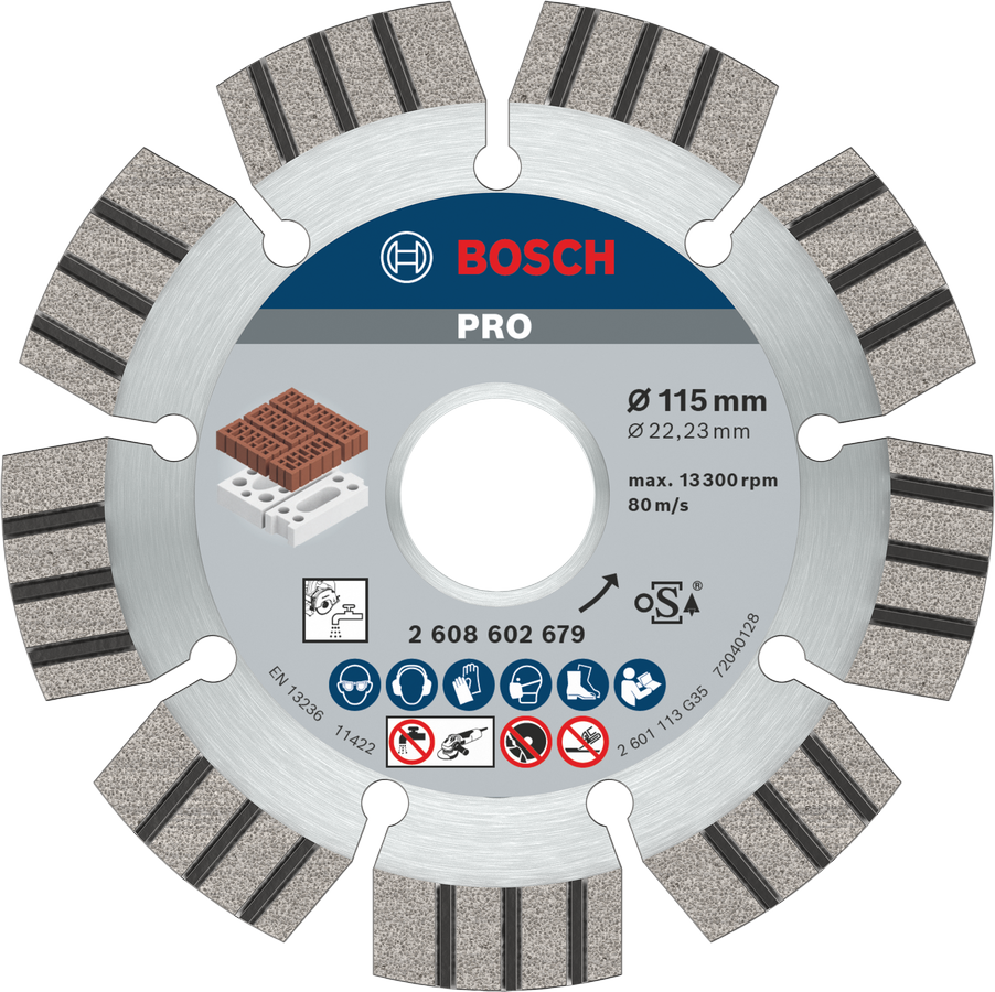 Bosch PRO Abrasive Diamanttrennscheibe, 115 x 22,23 mm