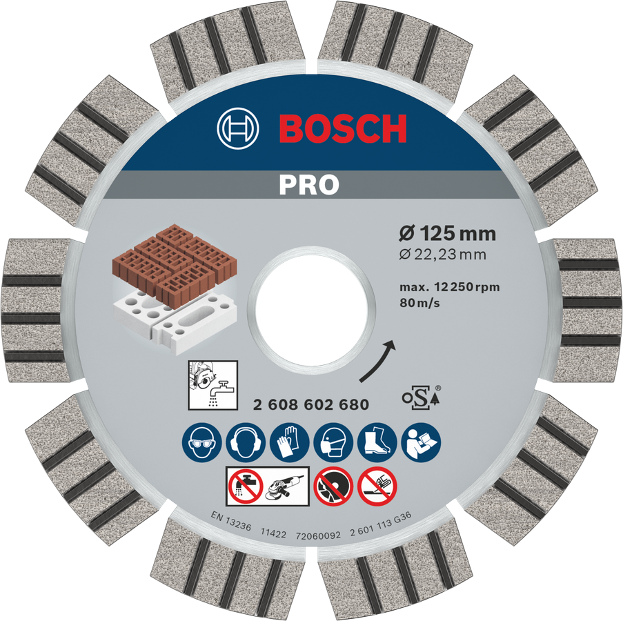 Bosch PRO Abrasive Diamanttrennscheibe, 115 x 22,23 mm