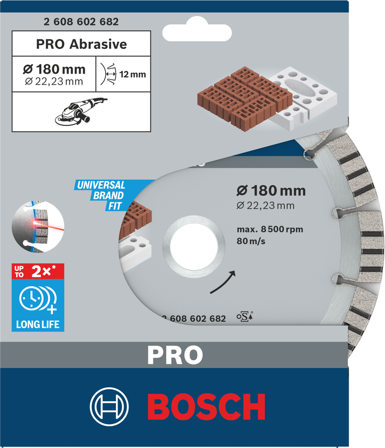 Bosch PRO Abrasive Diamanttrennscheibe, 150 x 22,23 mm