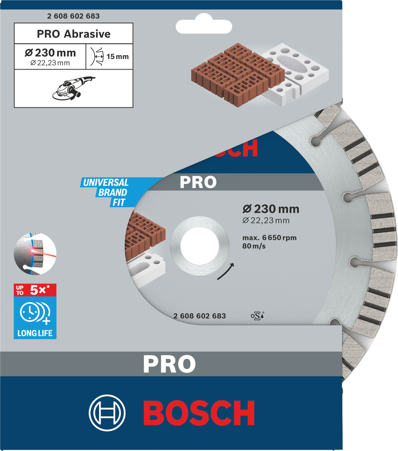 Bosch PRO Abrasive Diamanttrennscheibe, 150 x 22,23 mm