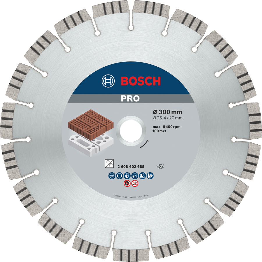 Bosch PRO Abrasive Diamanttrennscheibe, 300 x 20/25,4 mm