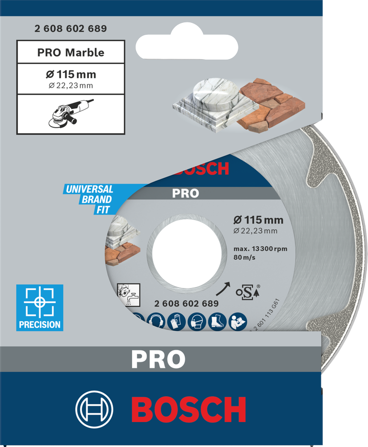 Bosch PRO Marble Diamanttrennscheibe, 115 x 22,23 mm