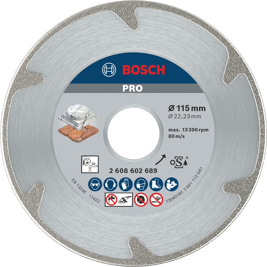 Bosch PRO Marble Diamanttrennscheibe, 115 x 22,23 mm