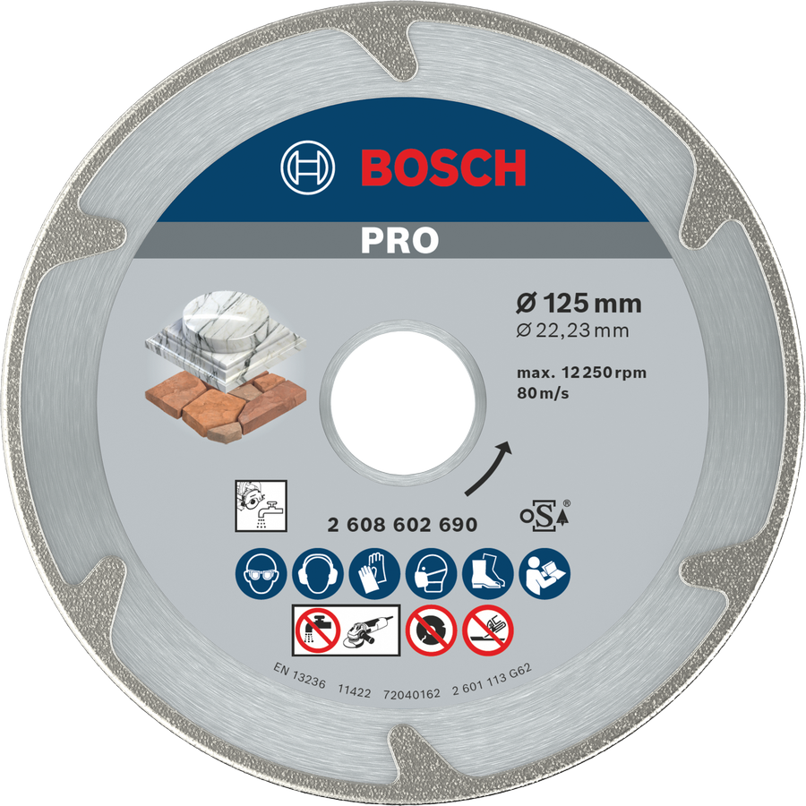 Bosch PRO Marble Diamanttrennscheibe, 115 x 22,23 mm